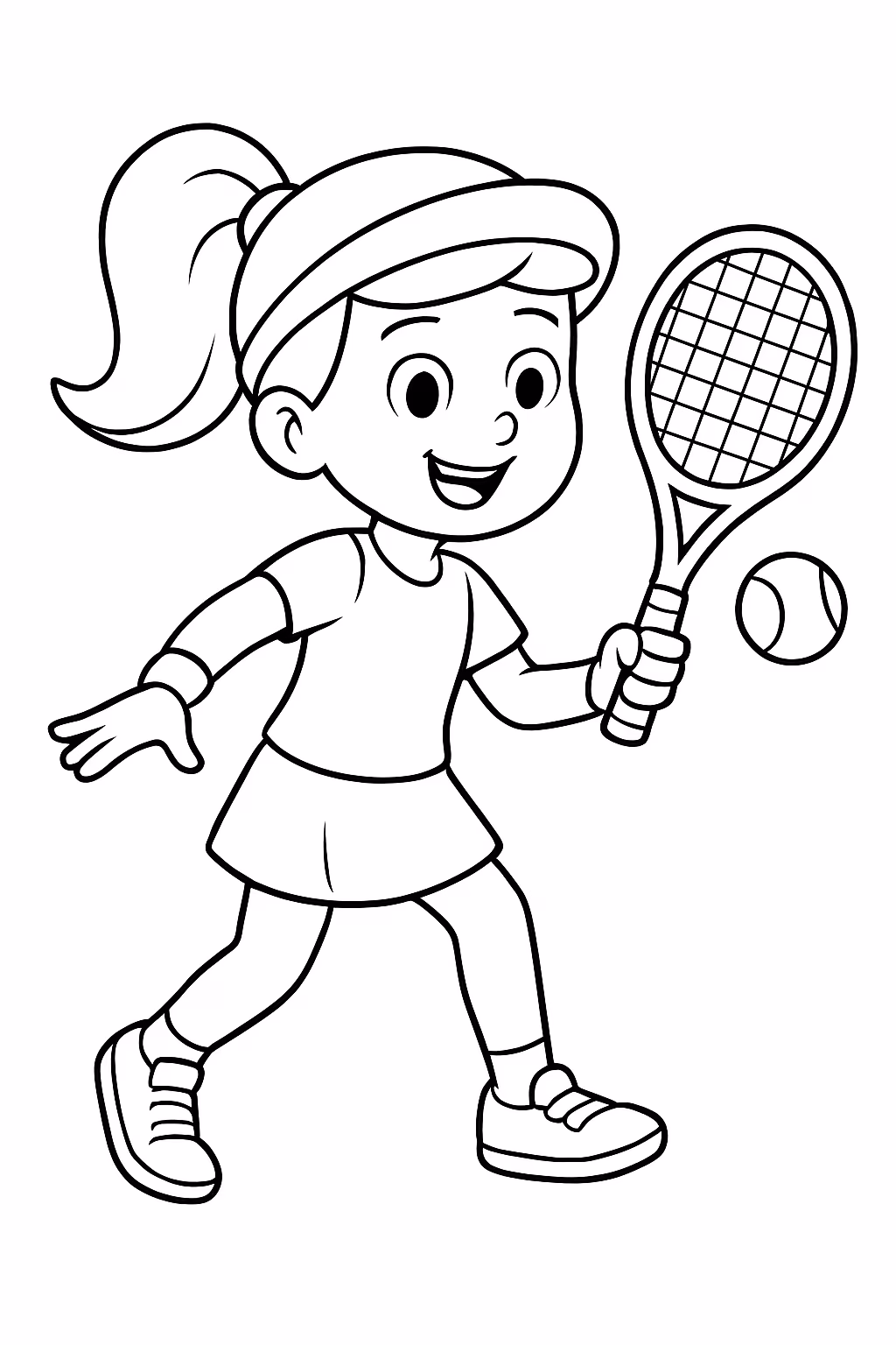 Tenis para colorir — desenho para imprimir