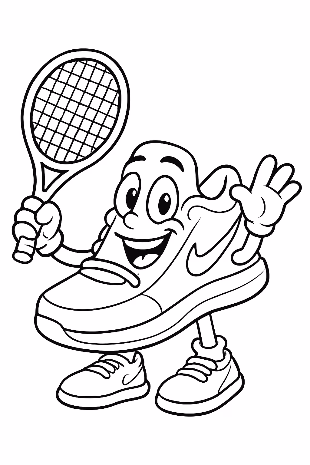 Tenis da nike para colorir — desenho para imprimir
