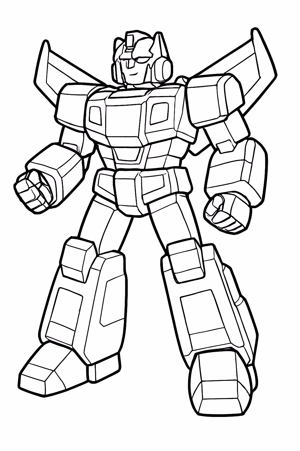 Transforms para colorir — desenho para imprimir