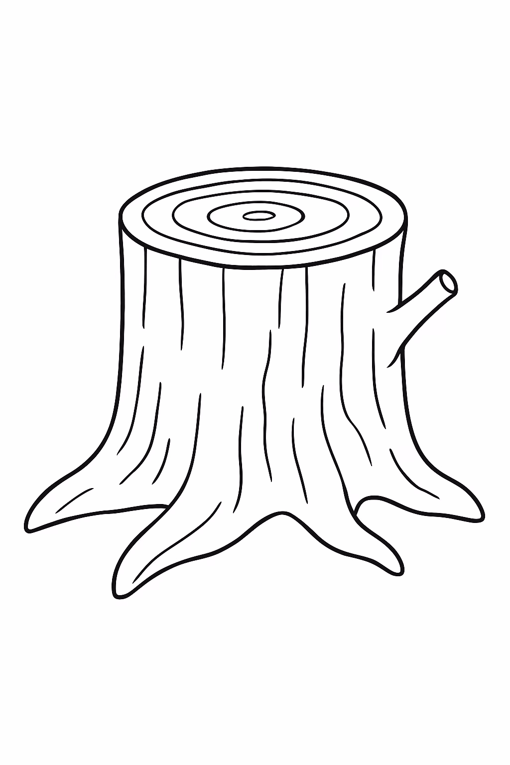 Tronco de arvore para colorir — desenho para imprimir