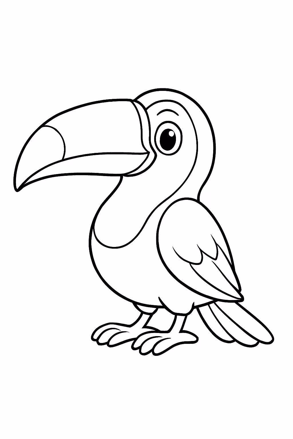 Tucano para colorir — desenho para imprimir