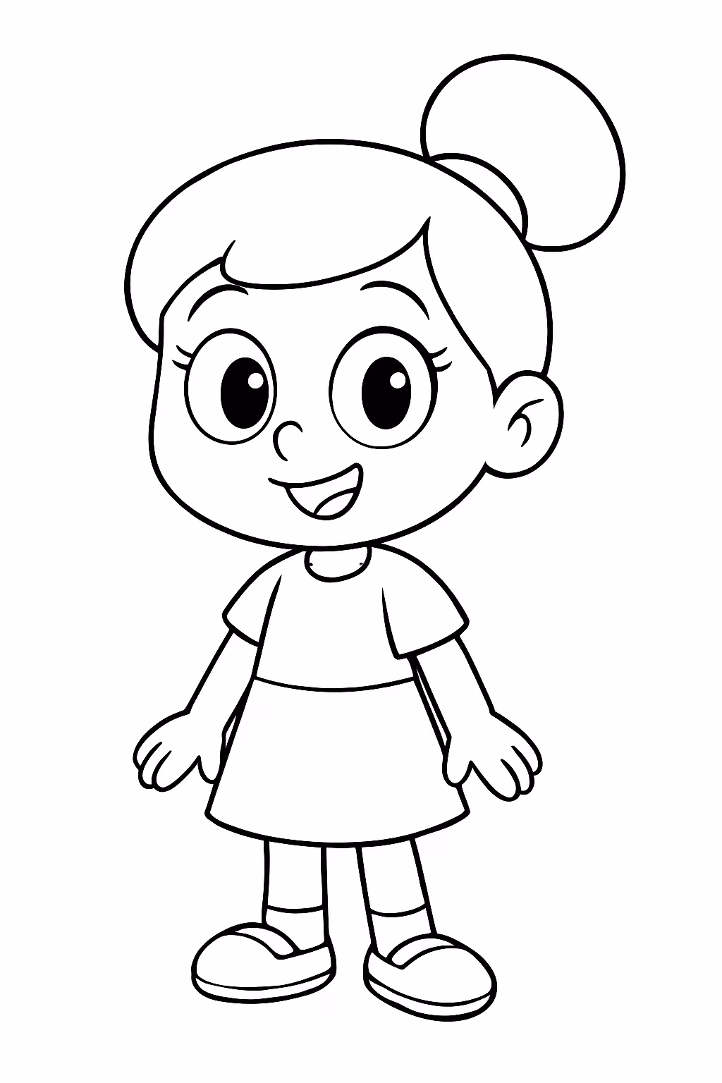 Turma da batatinha diana para colorir — desenho para imprimir