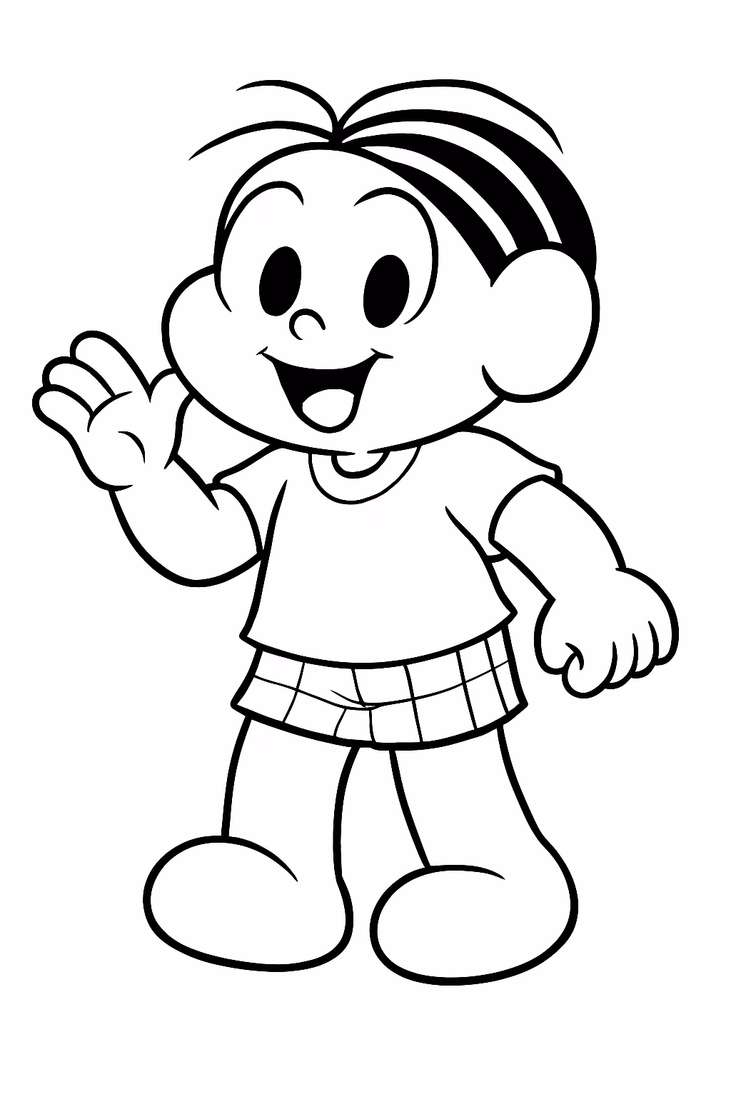 Turma da monica para colorir — desenho para imprimir