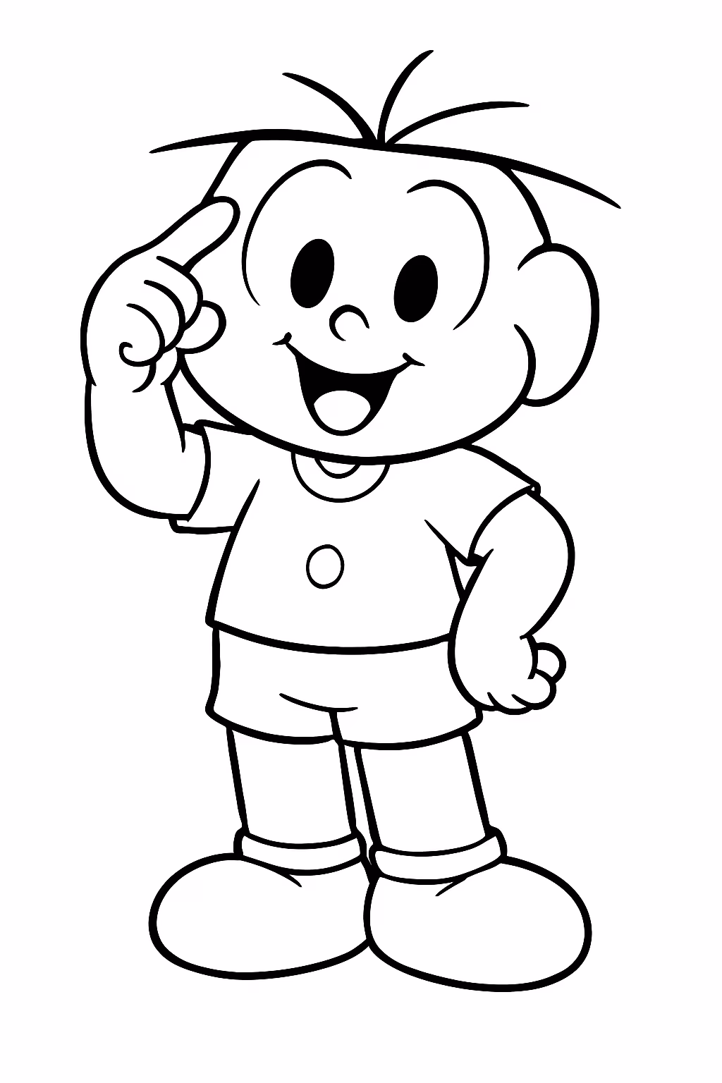 Turma da monica cebolinha para colorir — desenho para imprimir