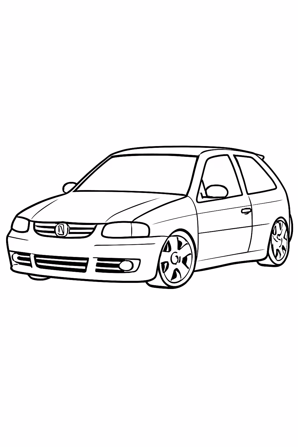 Um gol g3 rebaixado para colorir — desenho para imprimir