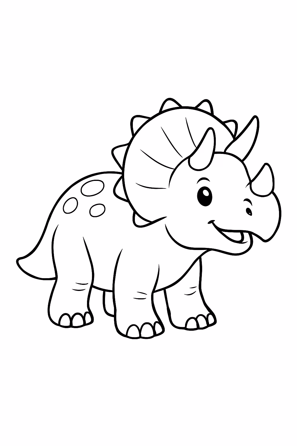 Um triceratops e um six seven para colorir — desenho para imprimir