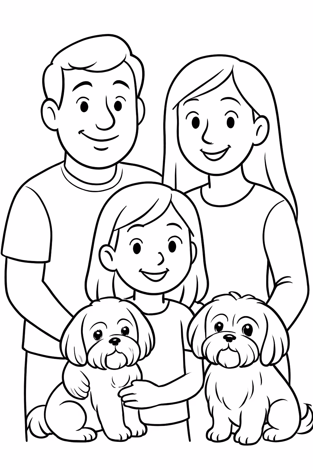 Desenhos de Famílias com Animais