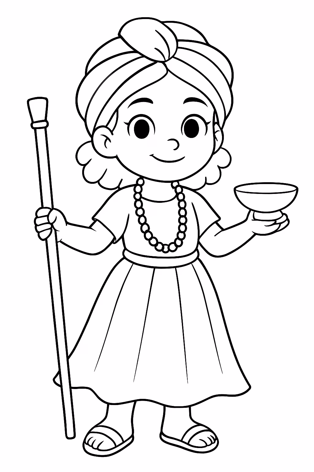 Umbanda para colorir — desenho para imprimir