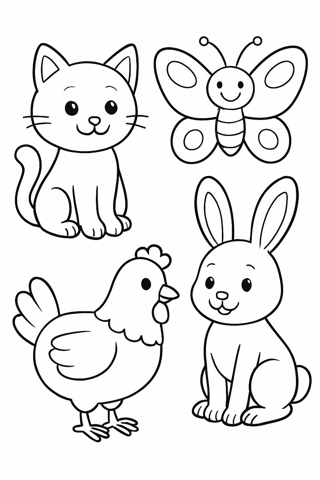 Varios para colorir — desenho para imprimir
