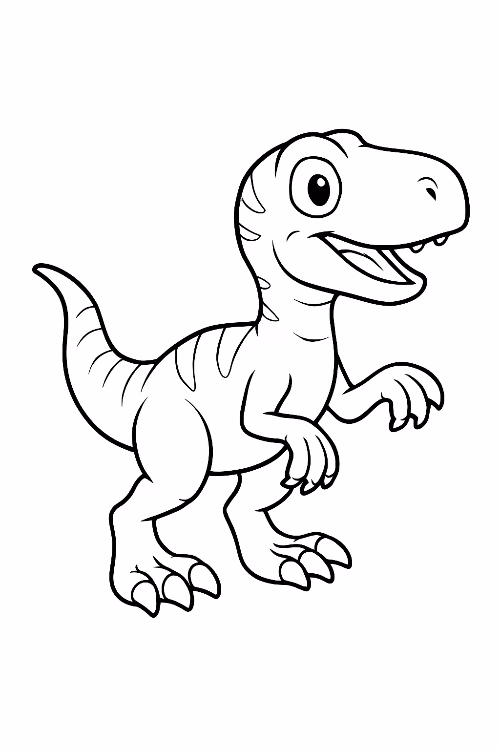 Velociraptor para colorir — desenho para imprimir