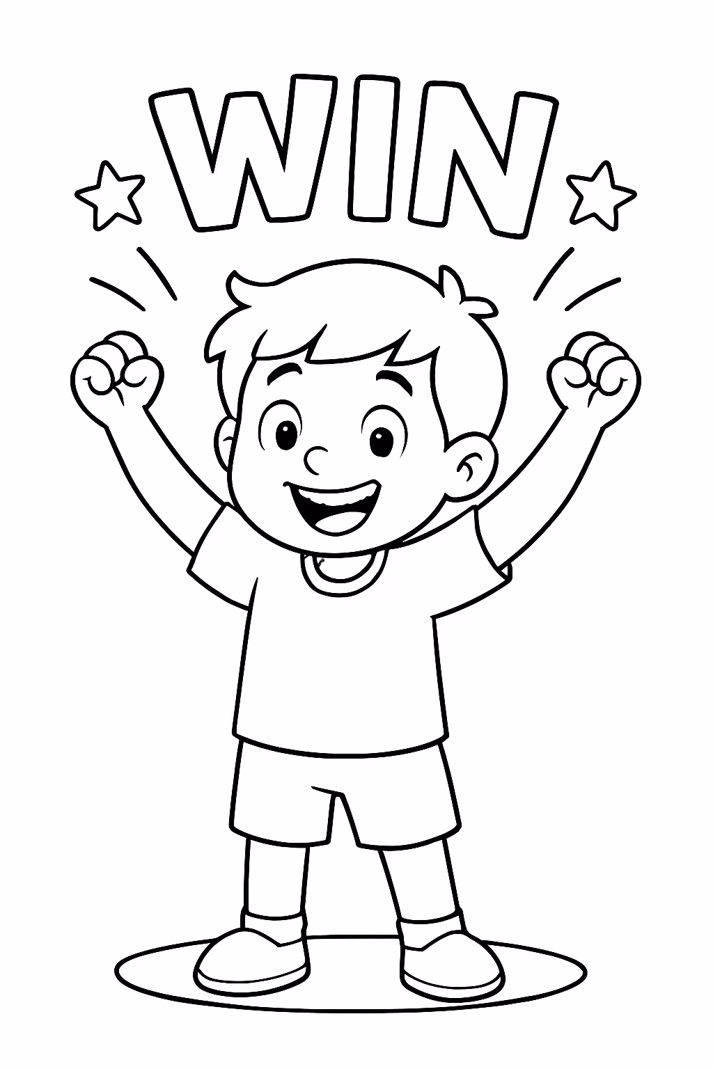 Win para colorir — desenho para imprimir