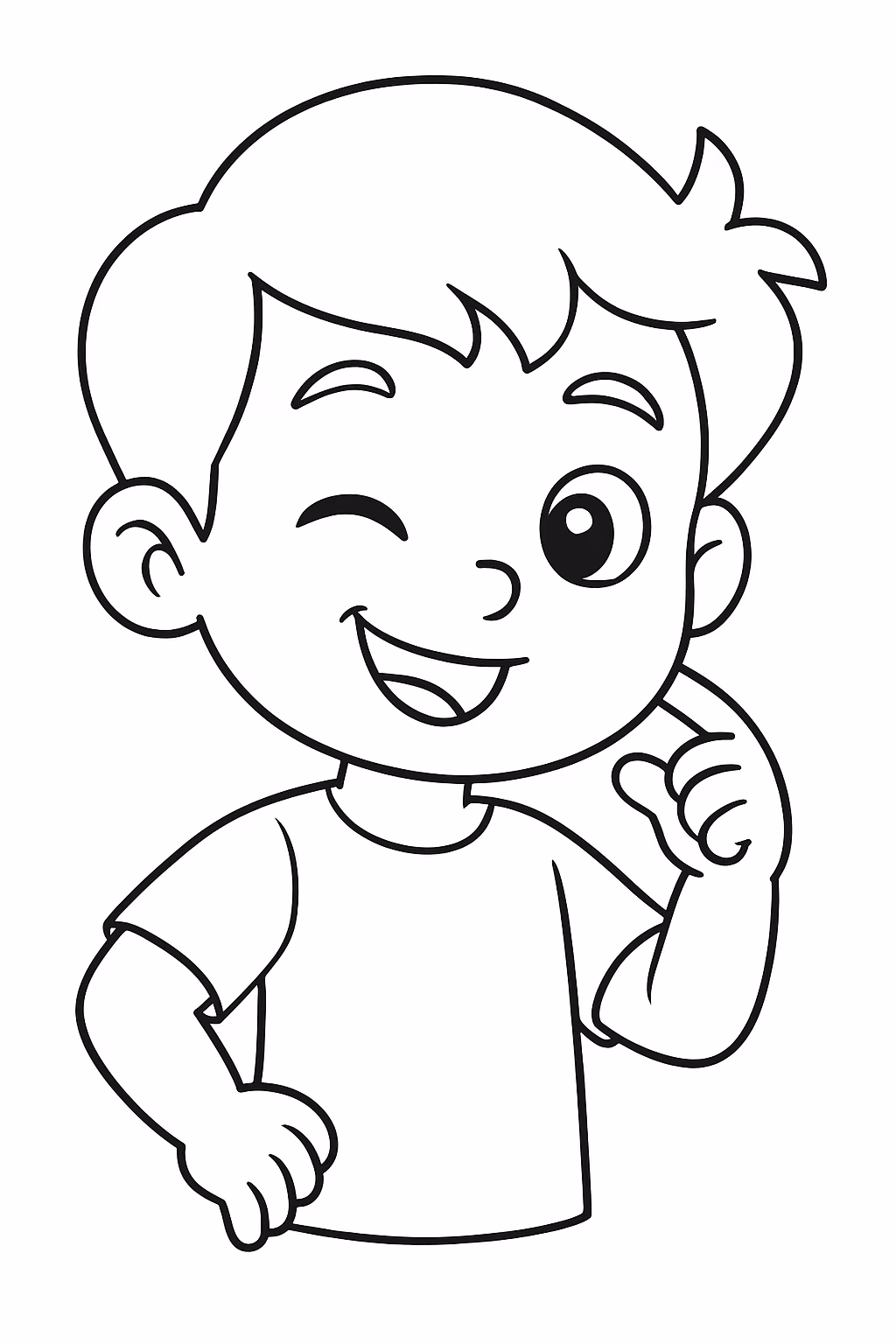 Wink para colorir — desenho para imprimir