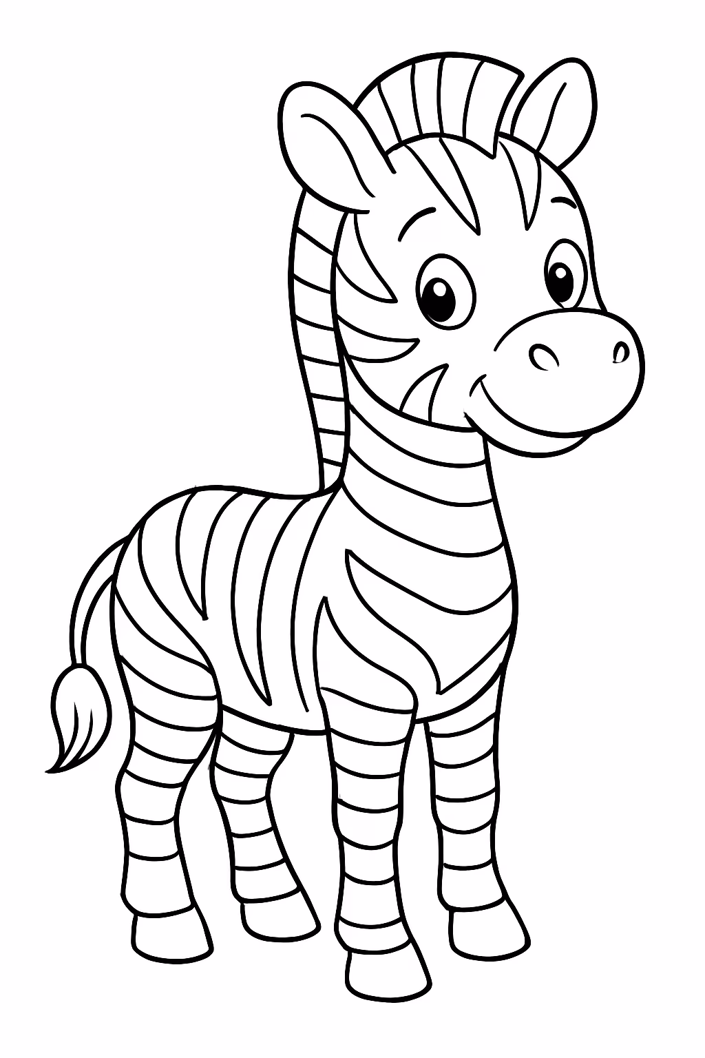 Zebras para colorir — desenho para imprimir