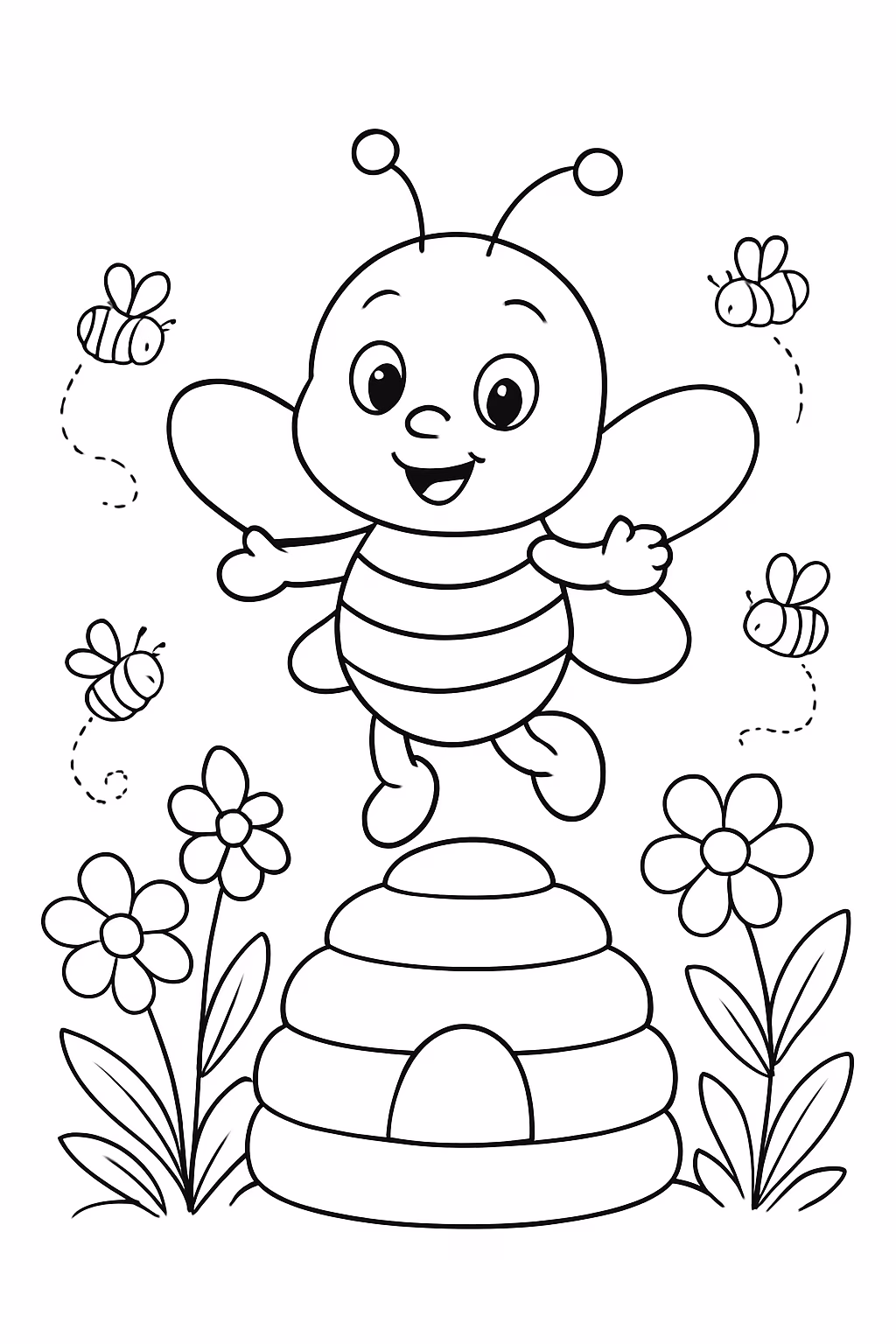 Ze colmeia nome para colorir — desenho para imprimir