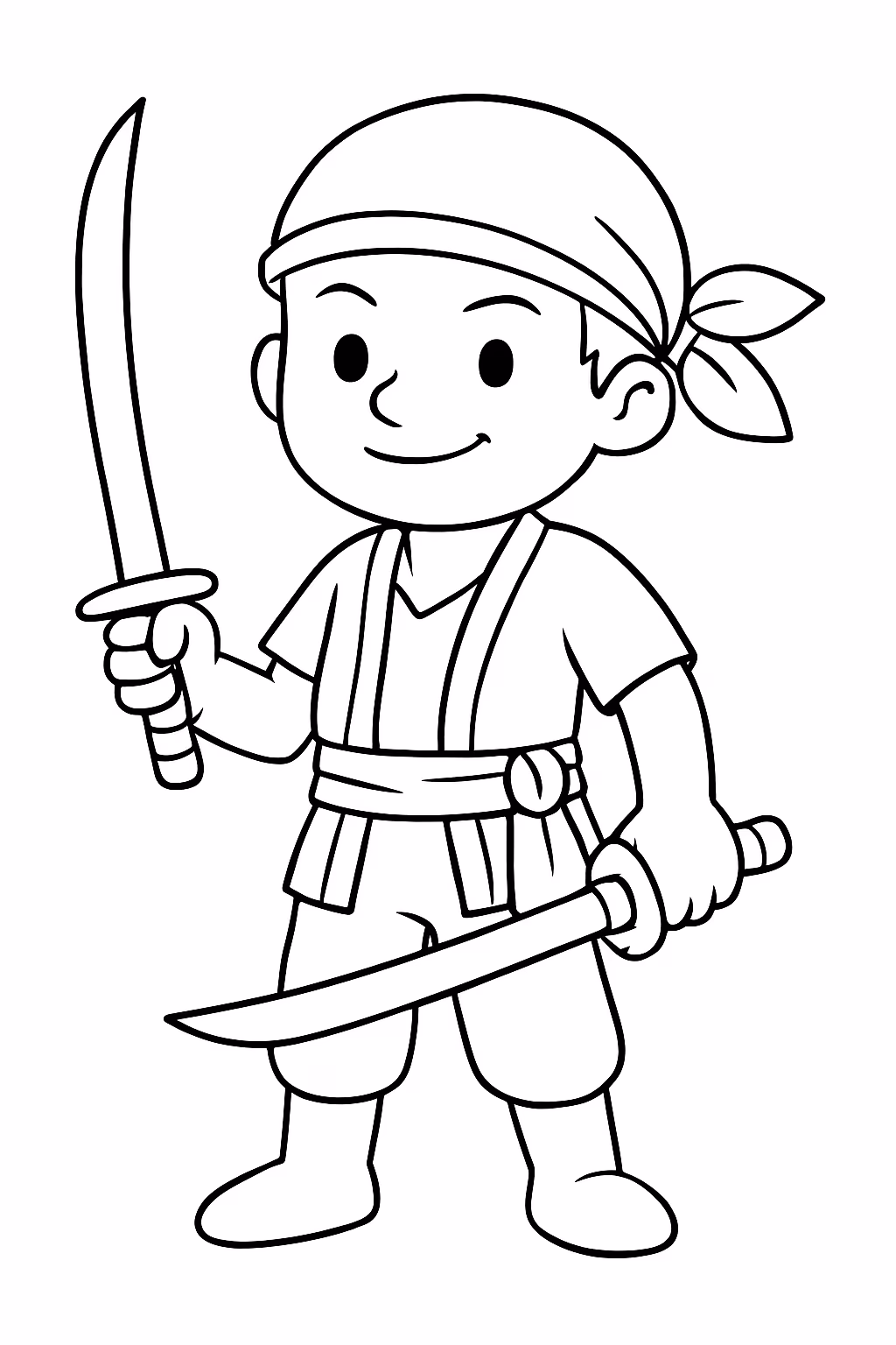 Zoro para colorir — desenho para imprimir