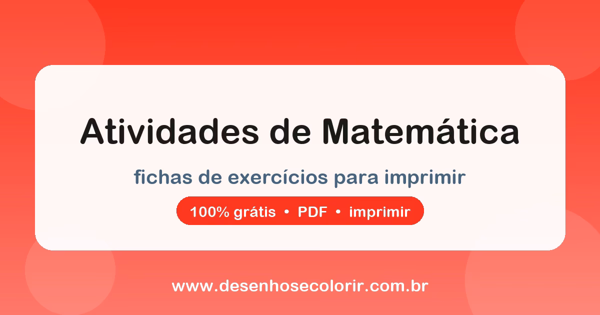Og atividades matematica para colorir — desenho para imprimir