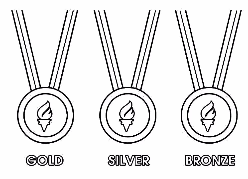 Olimpiadas para colorir — desenho para imprimir