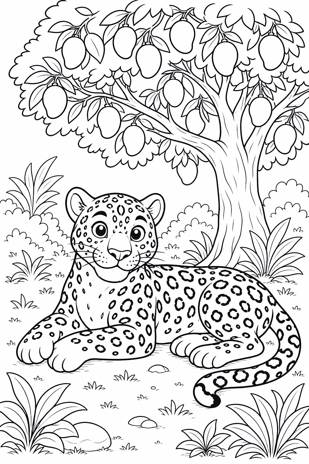 Onca para colorir — desenho para imprimir
