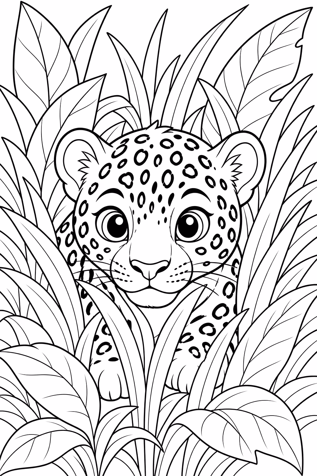 Onca para colorir — desenho para imprimir