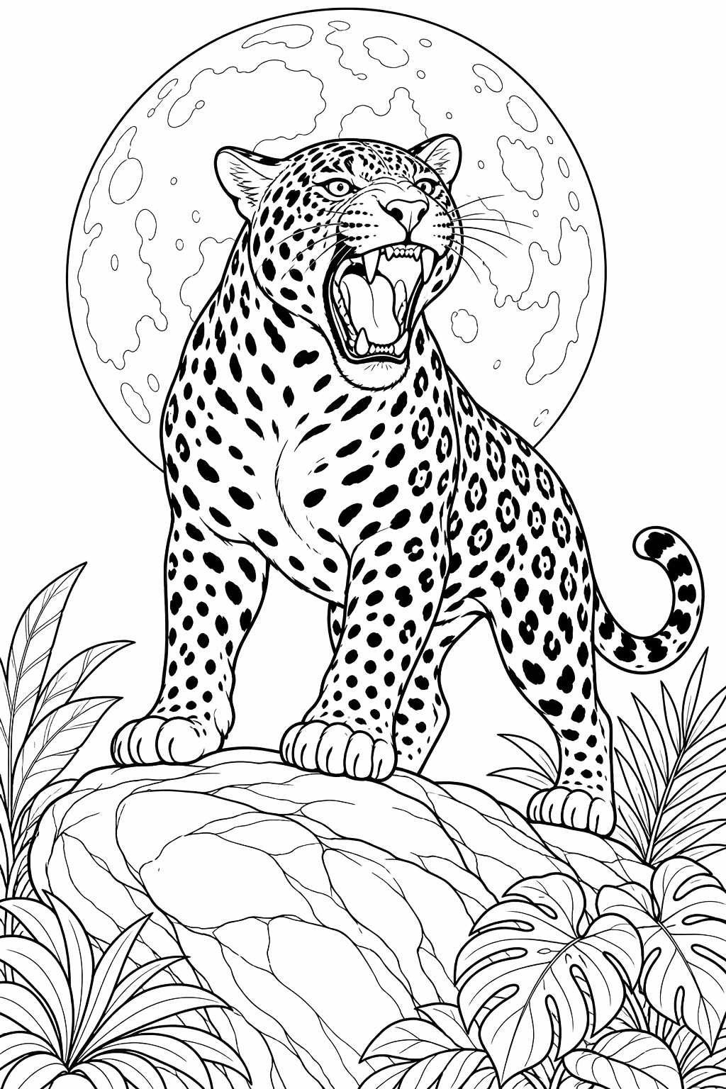 Onca para colorir — desenho para imprimir