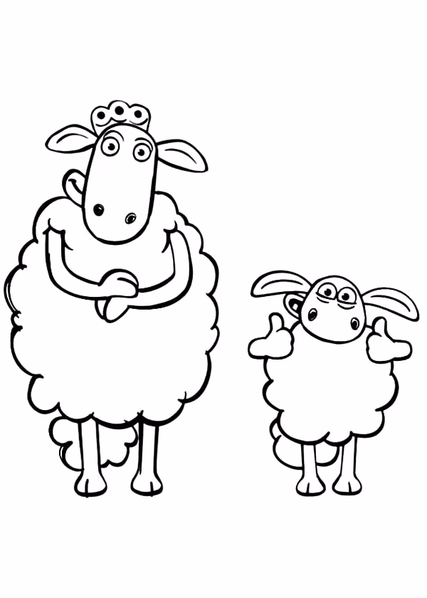 Ovelha para colorir — desenho para imprimir