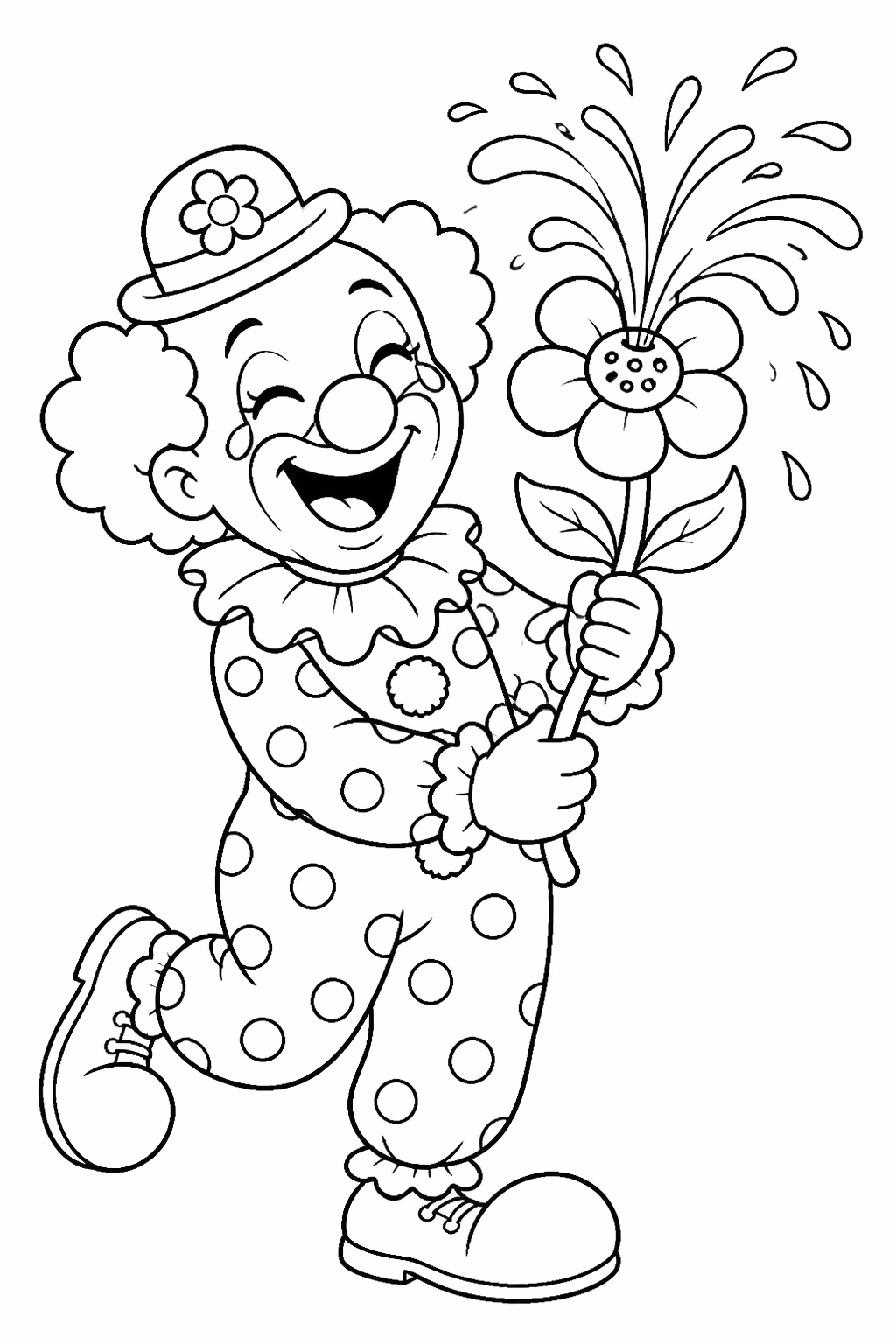 Palhaco para colorir — desenho para imprimir