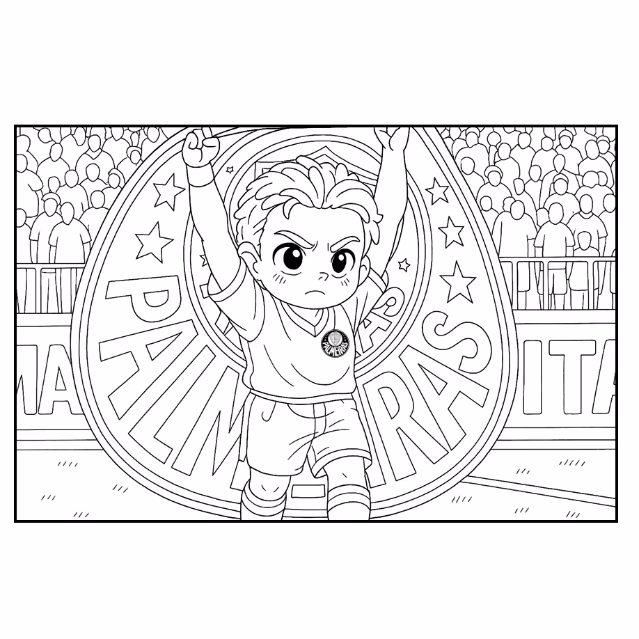 Palmeiras para colorir — desenho para imprimir