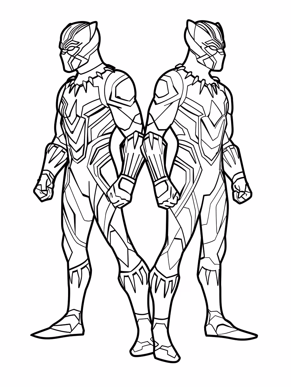 Pantera negra para colorir — desenho para imprimir