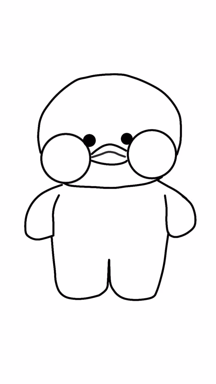Paper duck para colorir — desenho para imprimir