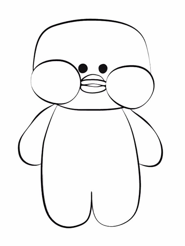 Paper duck para colorir — desenho para imprimir