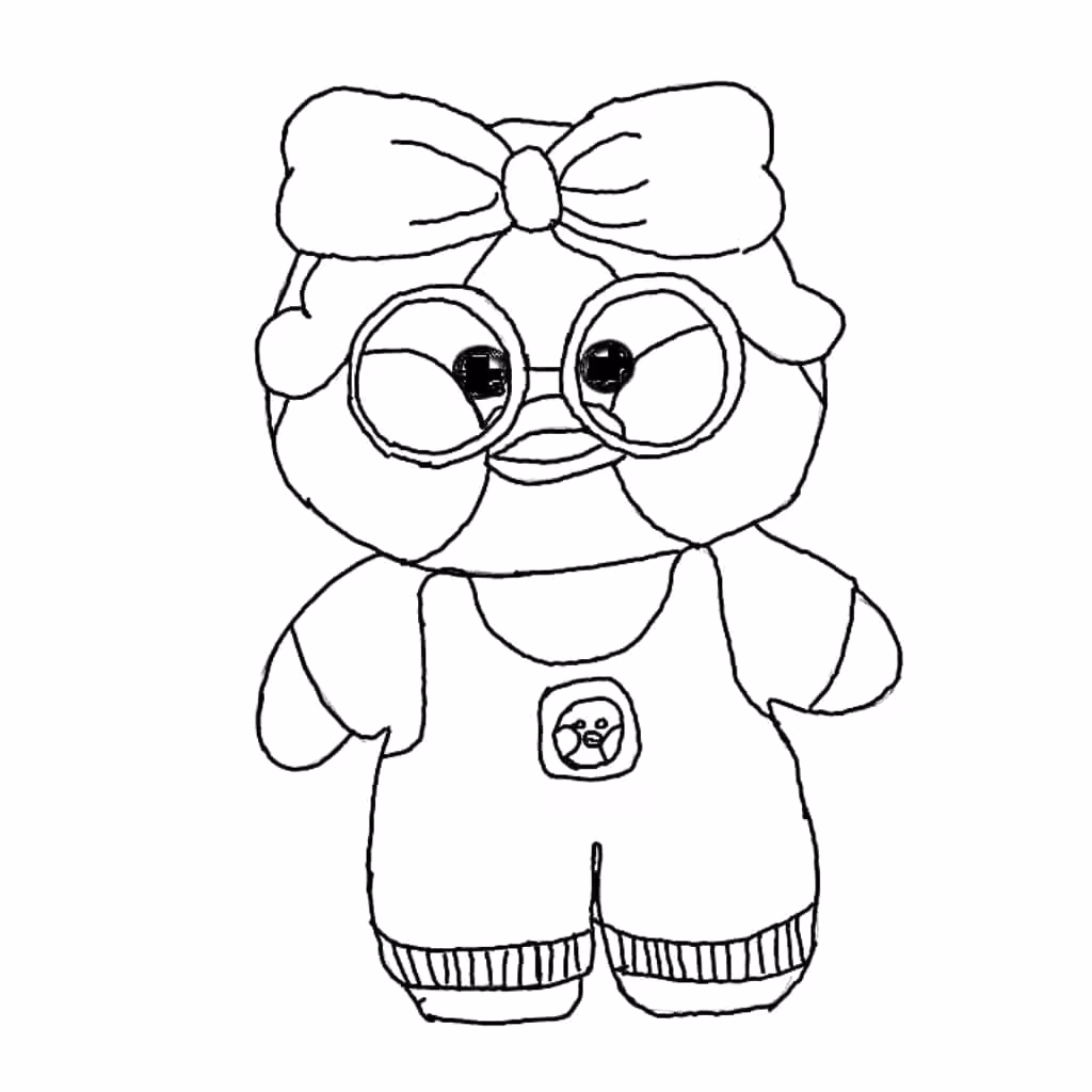Paper duck para colorir — desenho para imprimir