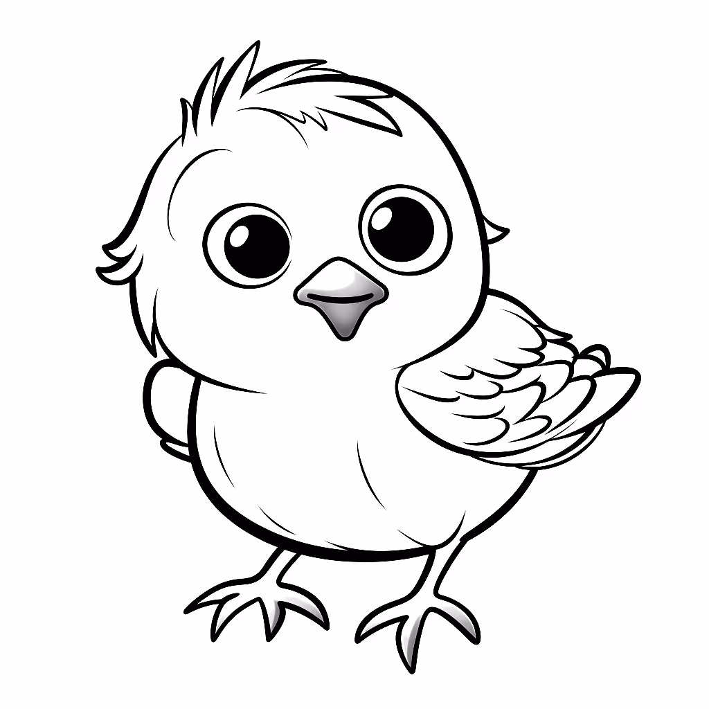 Passaros para colorir — desenho para imprimir