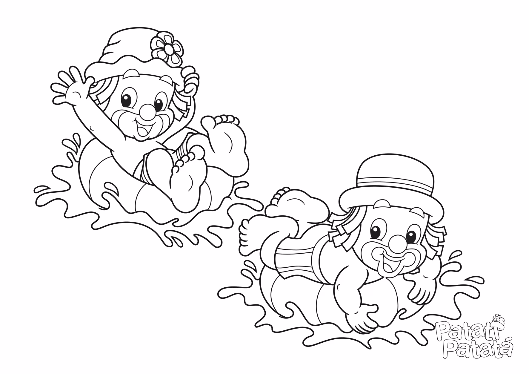 Patati patata para colorir — desenho para imprimir