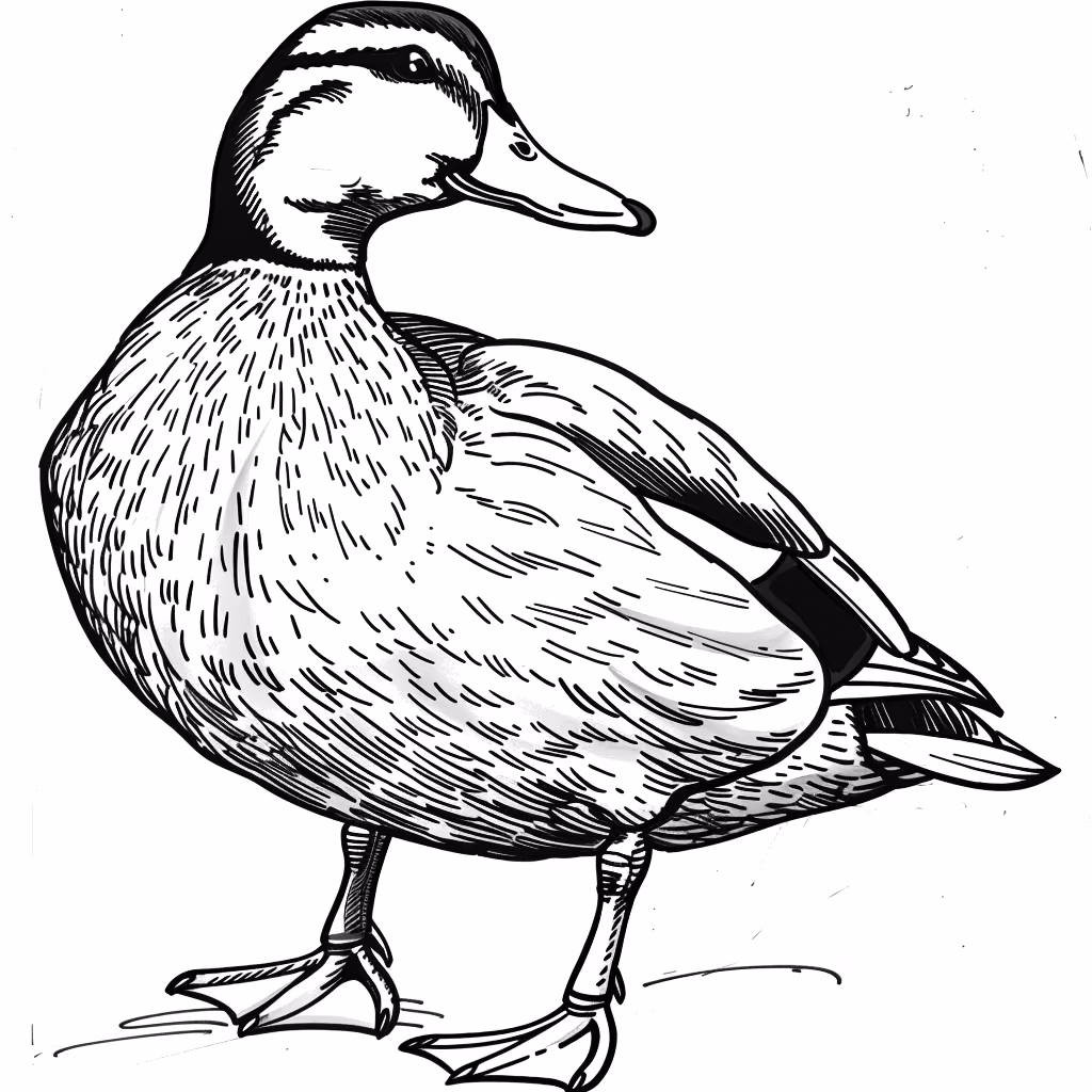Patinhos para colorir — desenho para imprimir