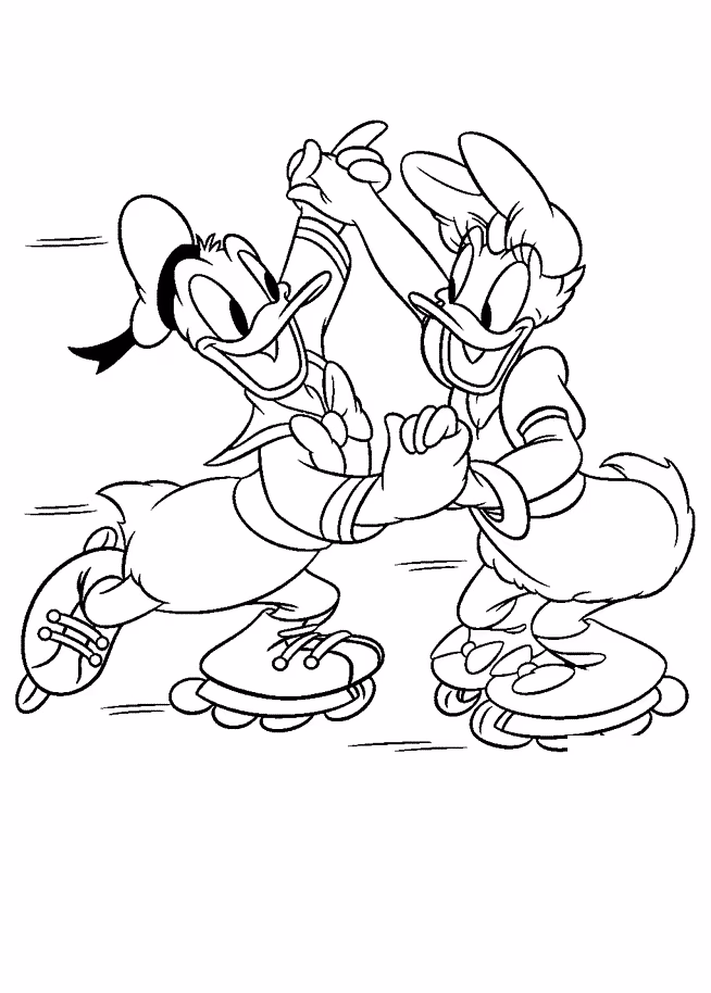 Pato donald para colorir — desenho para imprimir