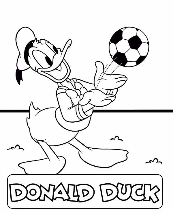 Pato donald para colorir — desenho para imprimir