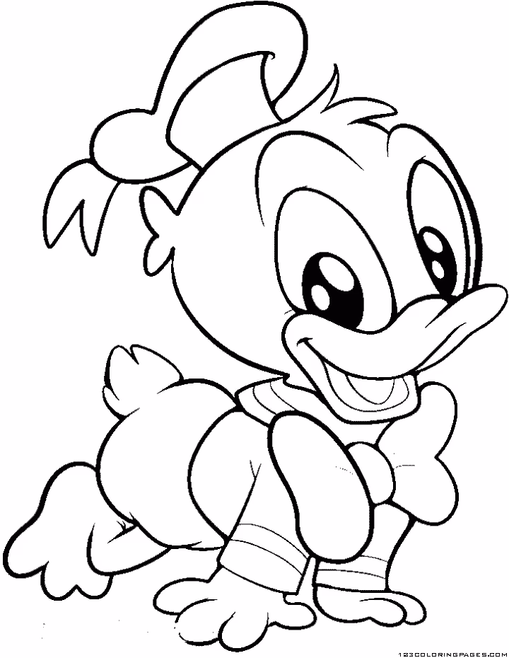 Pato donald para colorir — desenho para imprimir