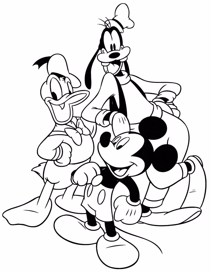 Pato donald para colorir — desenho para imprimir