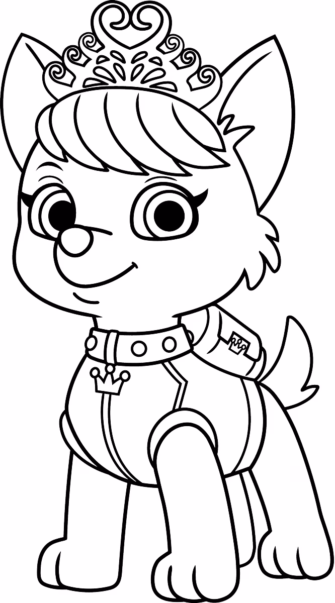 Patrulha canina para colorir — desenho para imprimir