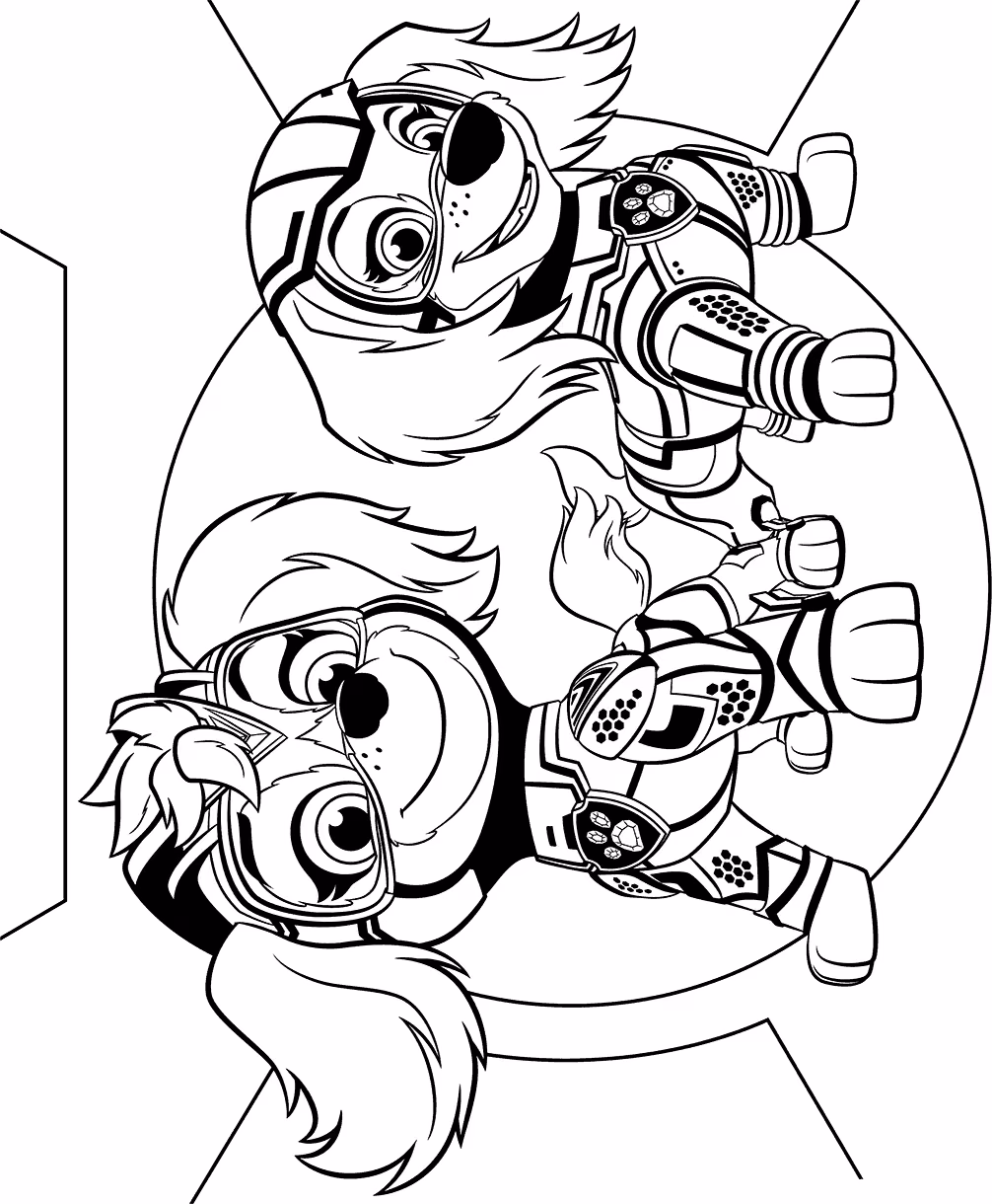 Patrulha canina para colorir — desenho para imprimir