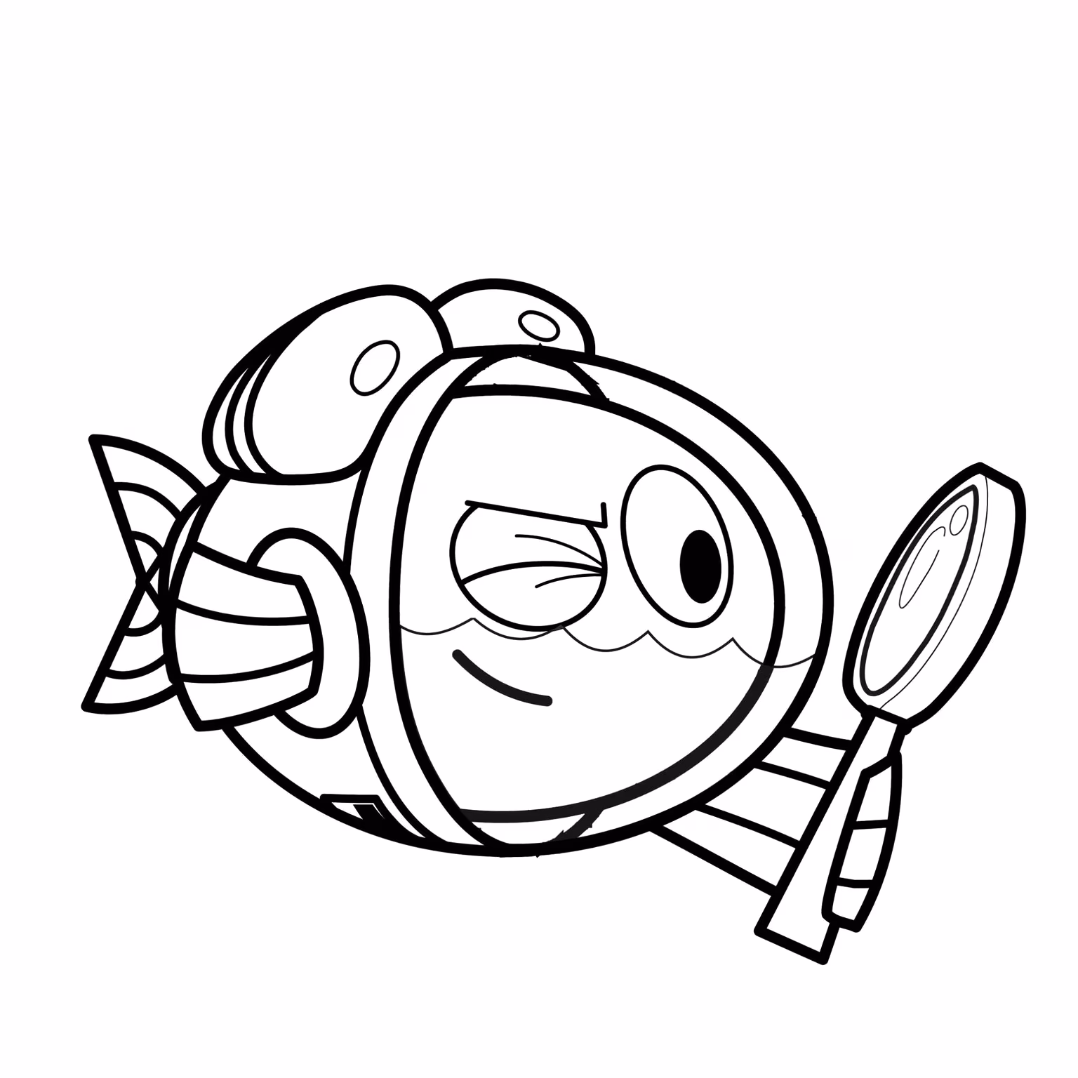Peixonauta para colorir — desenho para imprimir