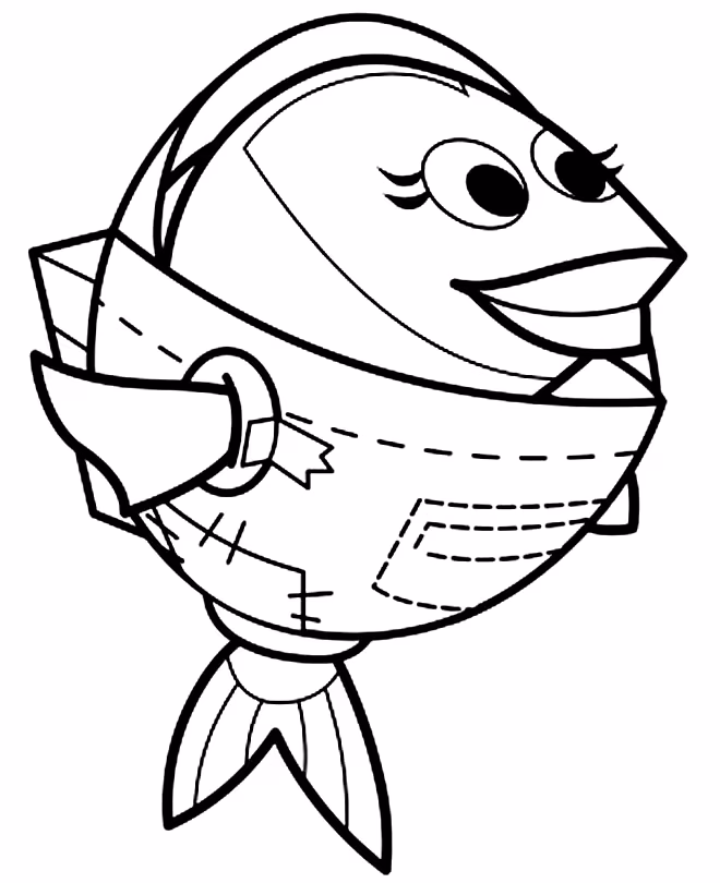 Peixonauta para colorir — desenho para imprimir