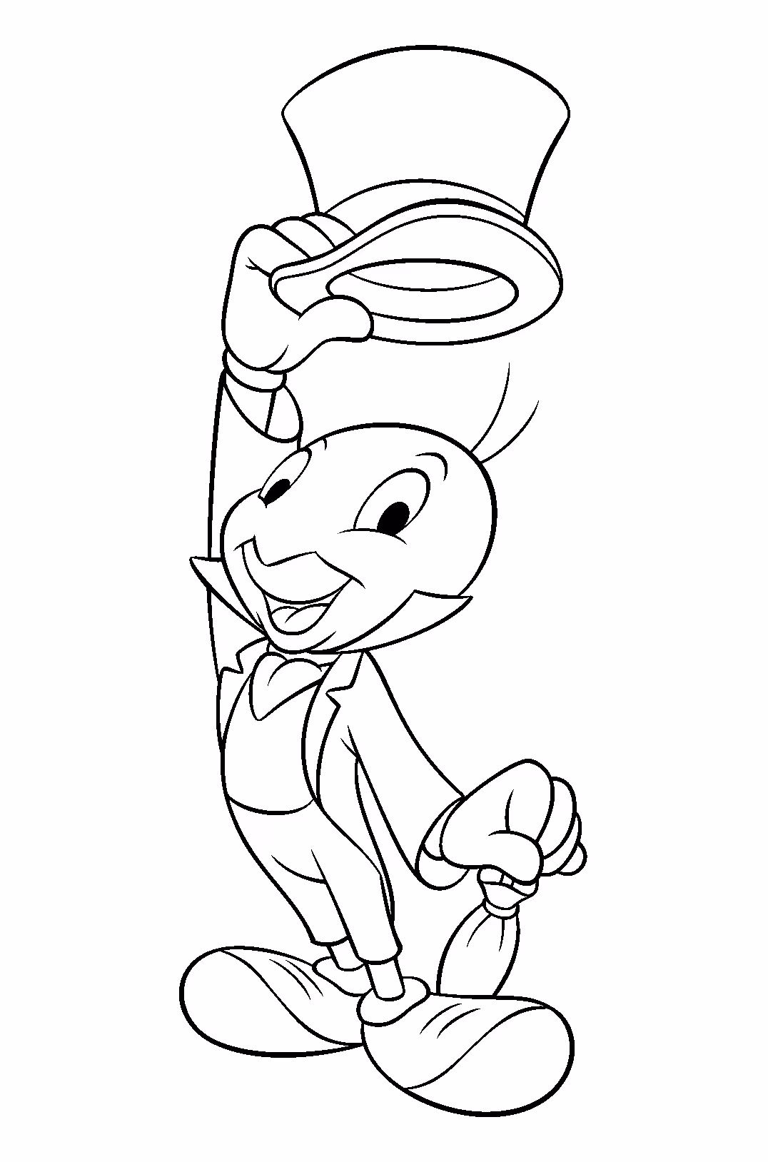 Pinoquio para colorir — desenho para imprimir