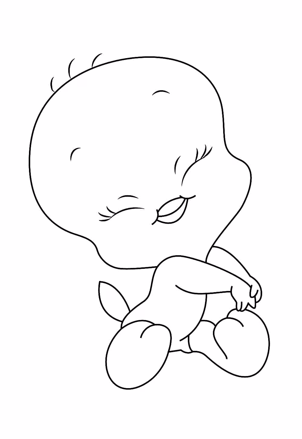 Piu piu para colorir — desenho para imprimir