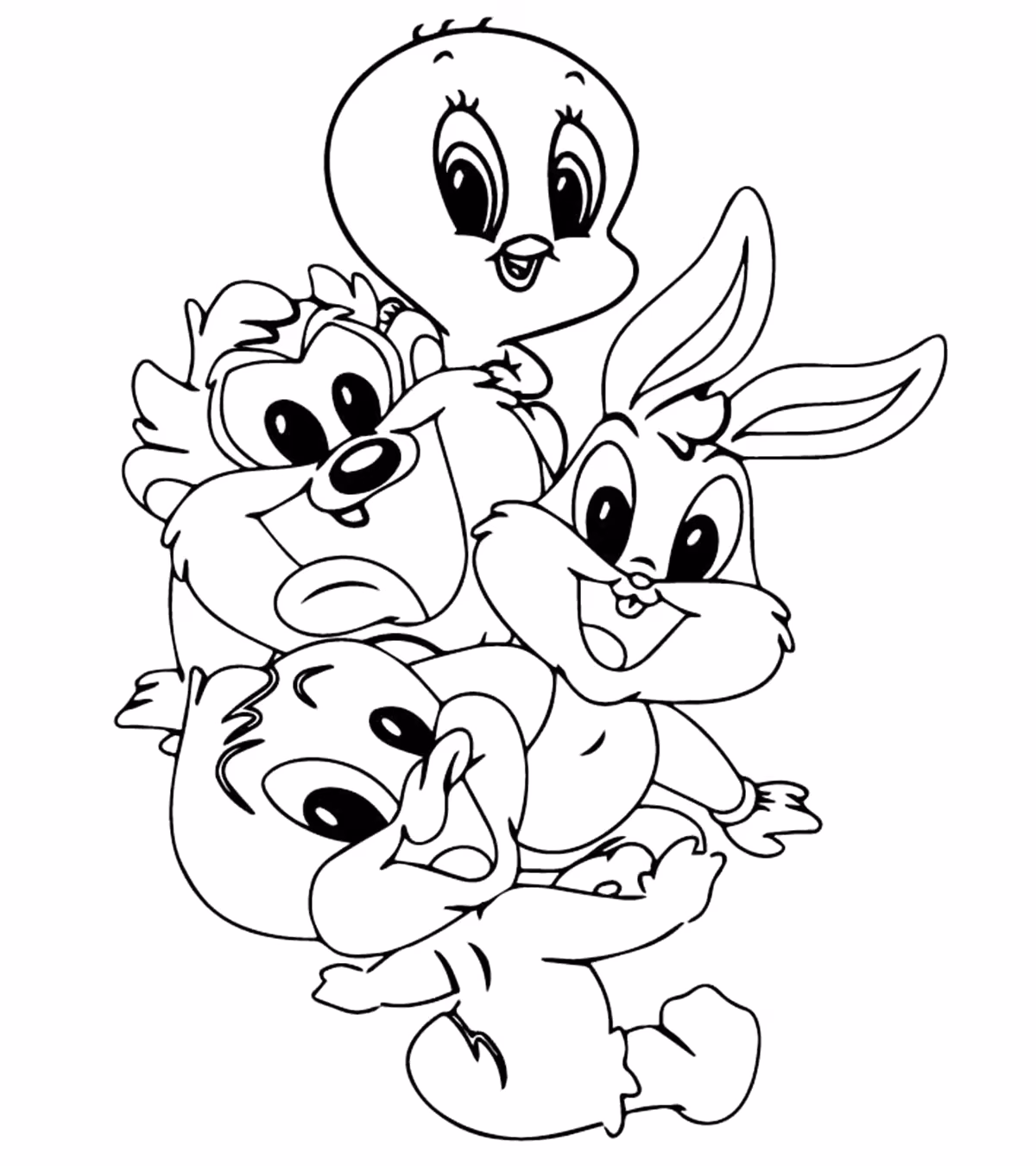 Piu piu para colorir — desenho para imprimir