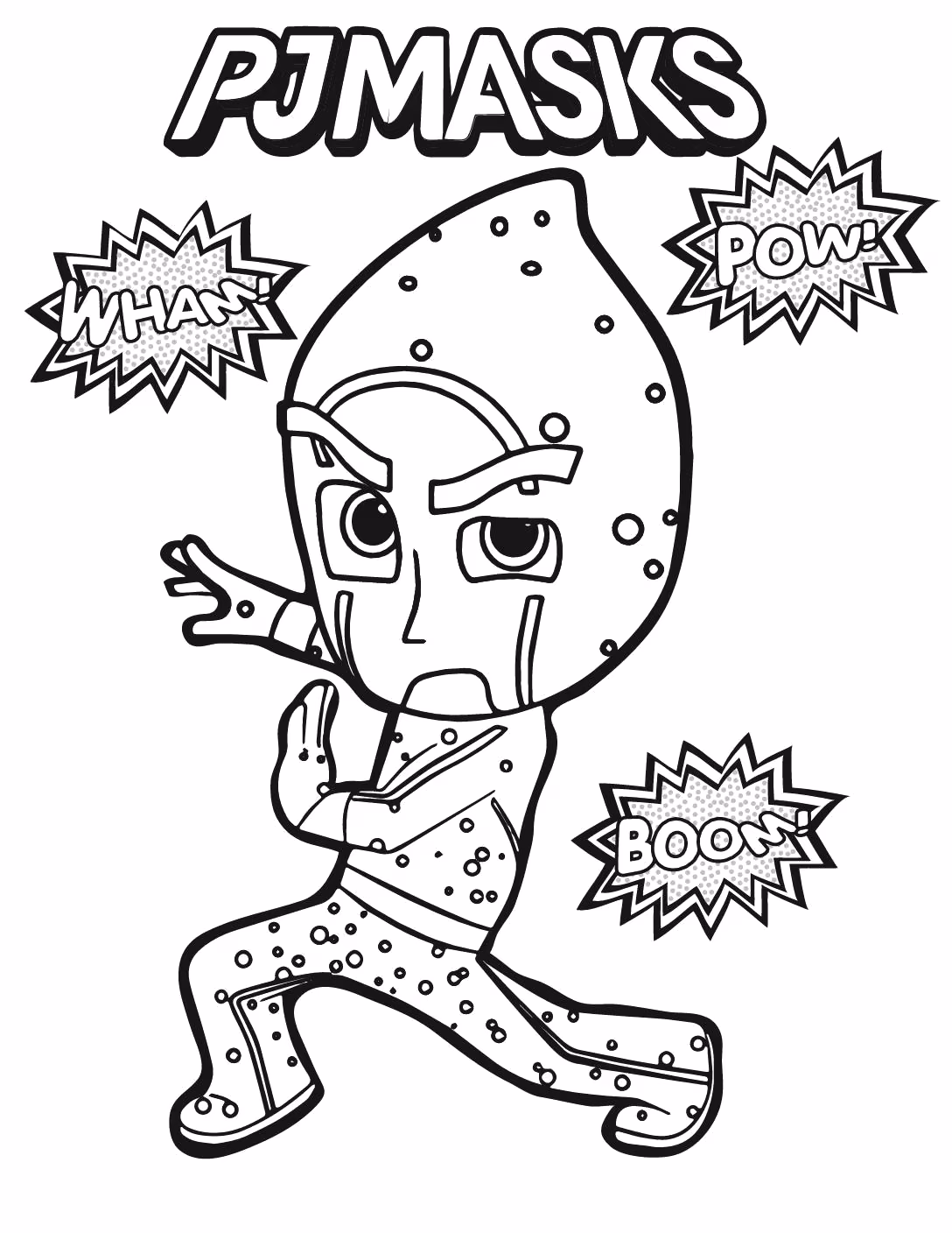 Pj masks para colorir — desenho para imprimir