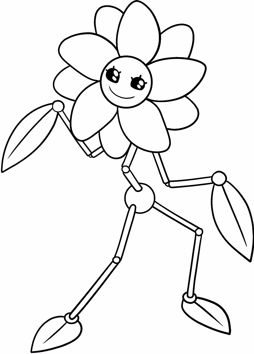 Poppy playtime para colorir — desenho para imprimir