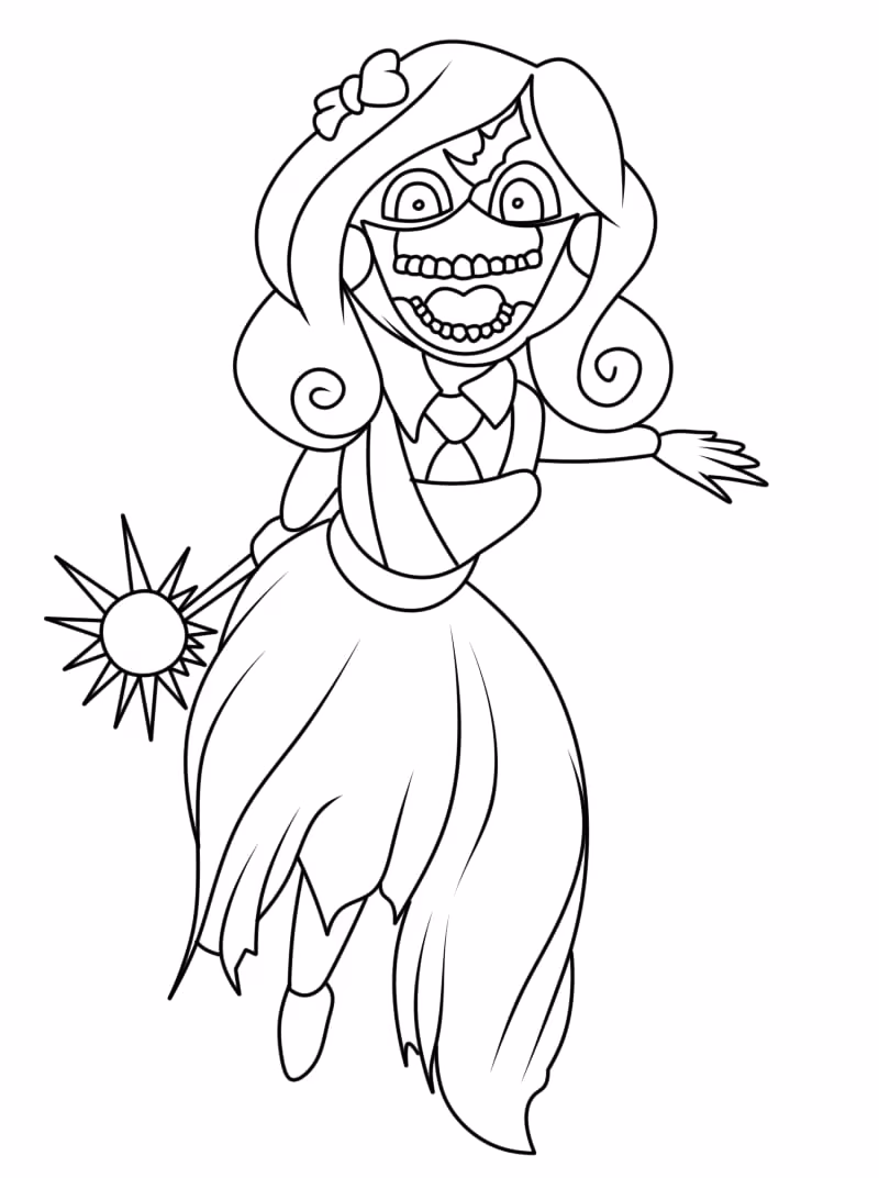 Poppy playtime para colorir — desenho para imprimir