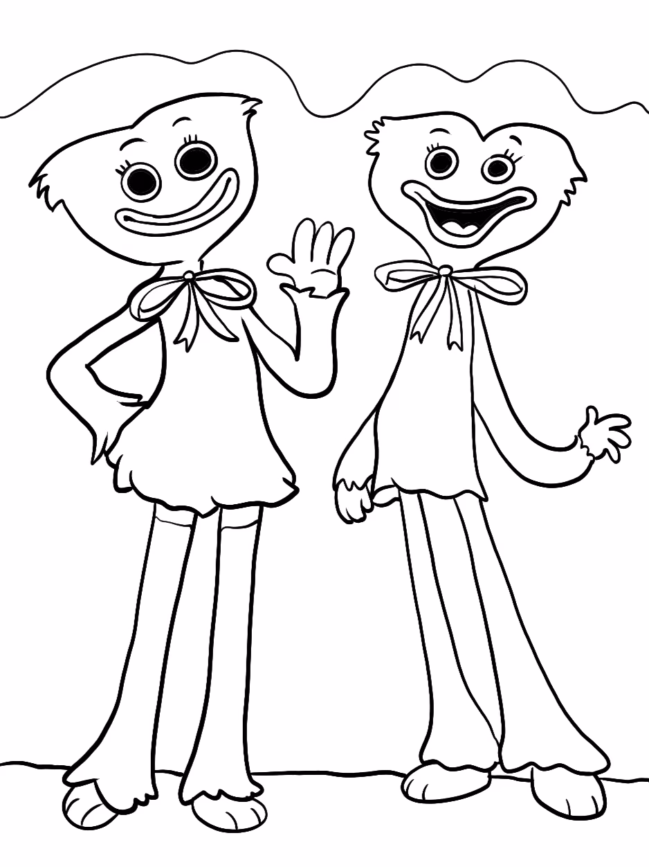 Poppy playtime para colorir — desenho para imprimir