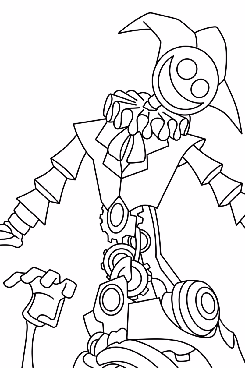 Poppy playtime para colorir — desenho para imprimir